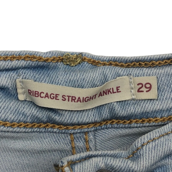 Levi’s Women’s Ribcage Straight Ankle Jeans 29 - Picture 8 of 15